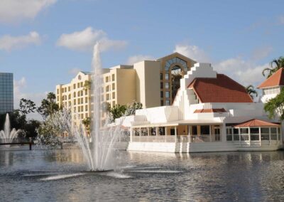 View from the water of the City Fish Market in Boca Raton